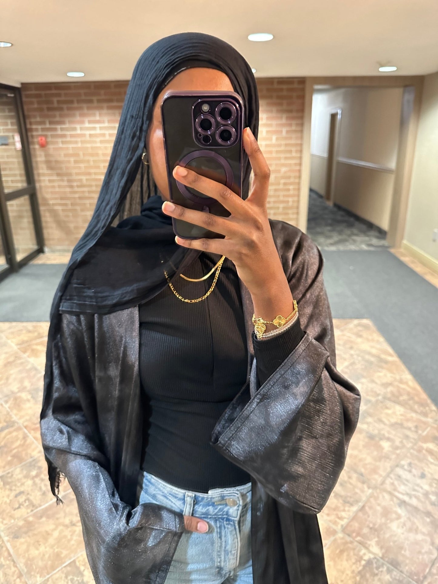 Lexy Abaya Set - Black