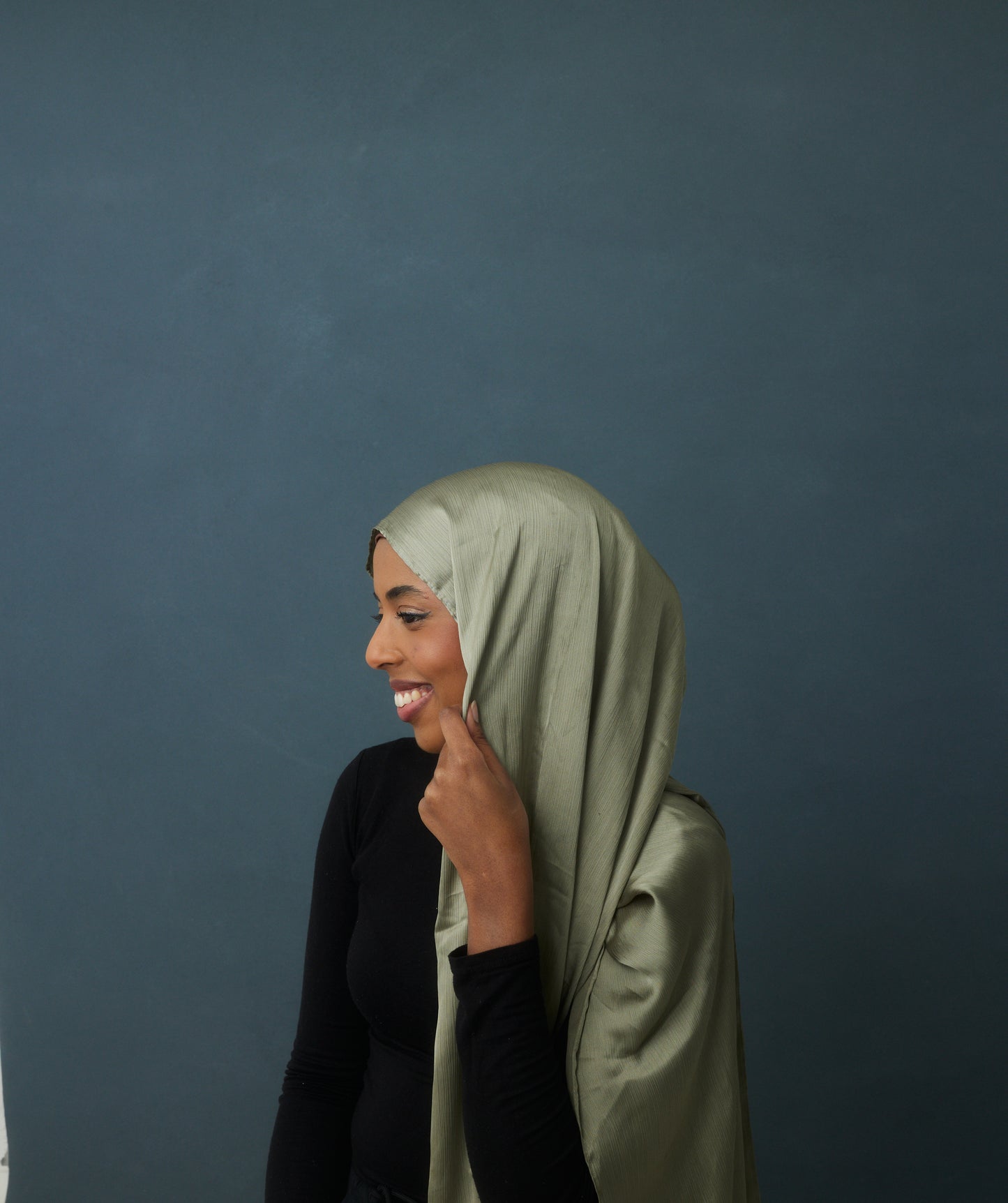 Textured Satin Hijabs with Matching undercaps