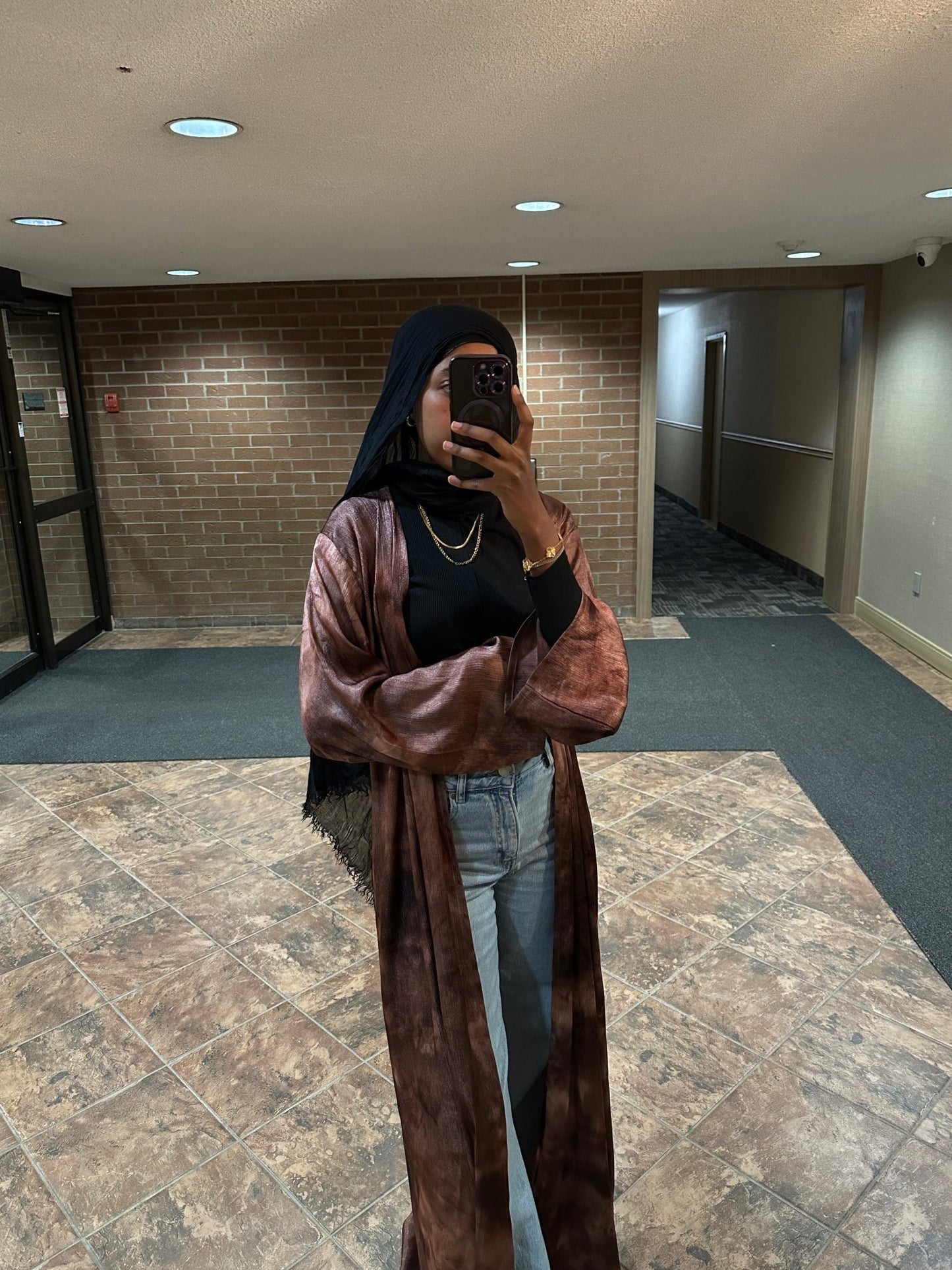 Lexy Abaya Set - Brown