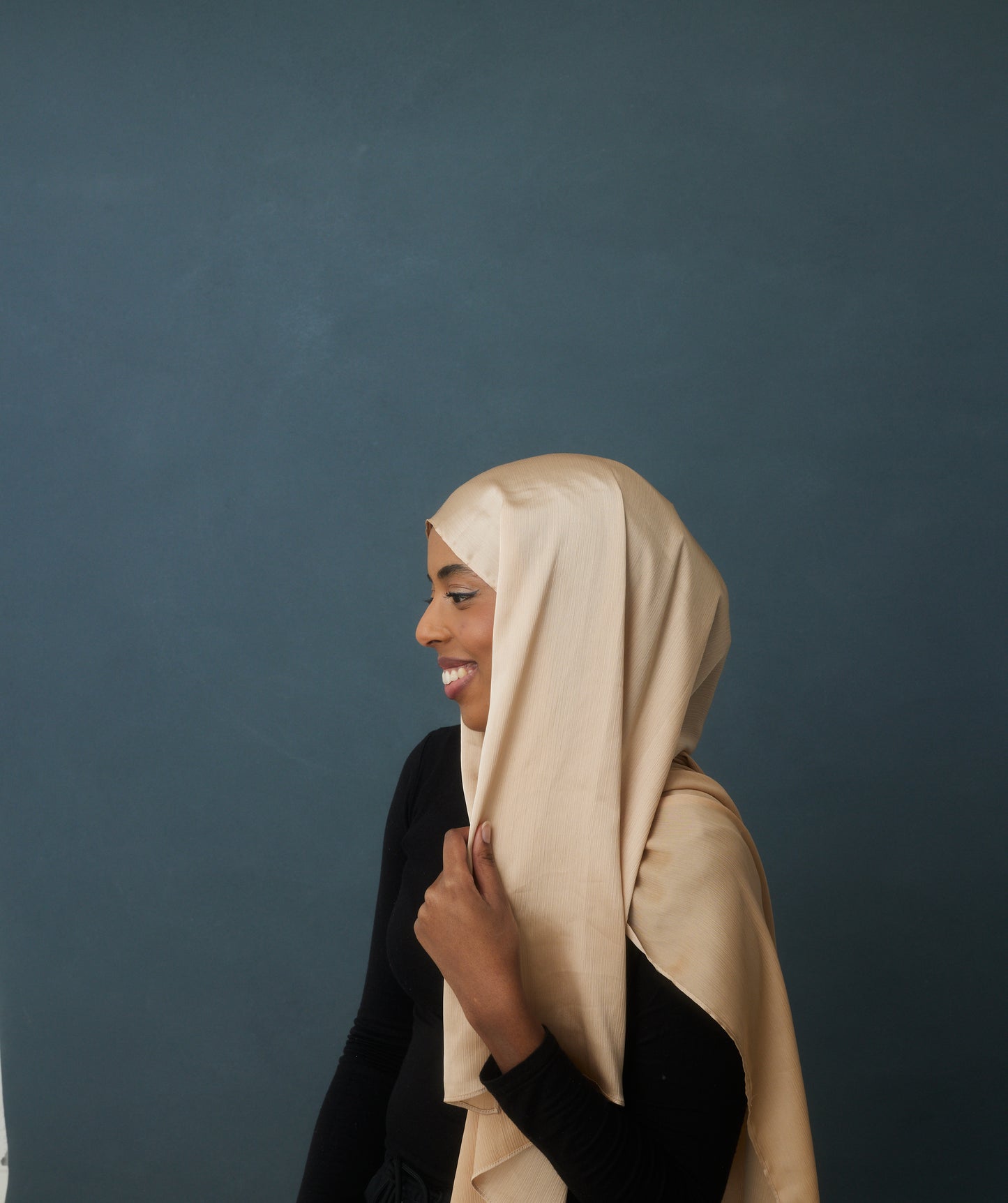 Textured Satin Hijabs with Matching undercaps