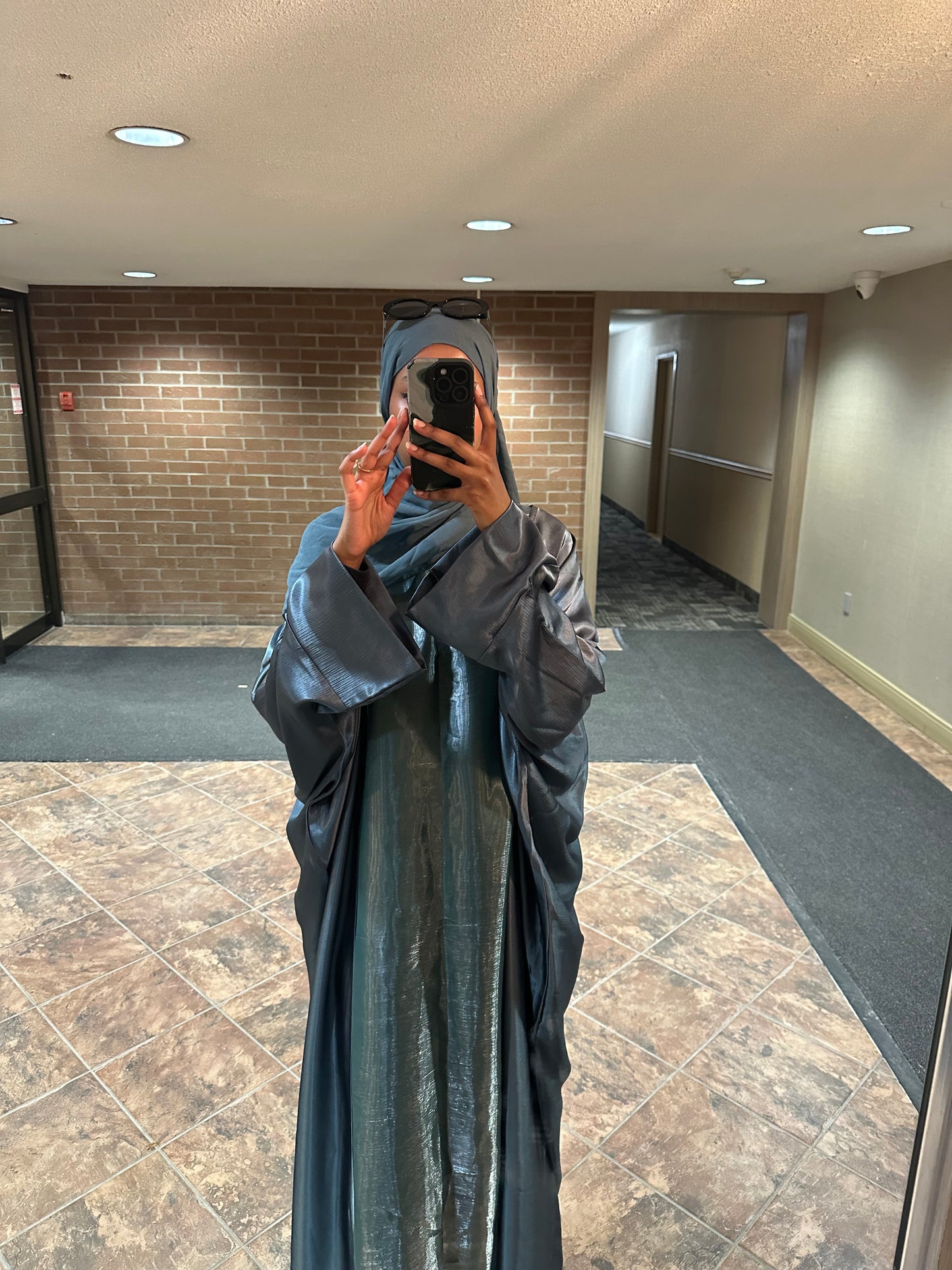 Lumi Abaya Set- Turquoise/Teal