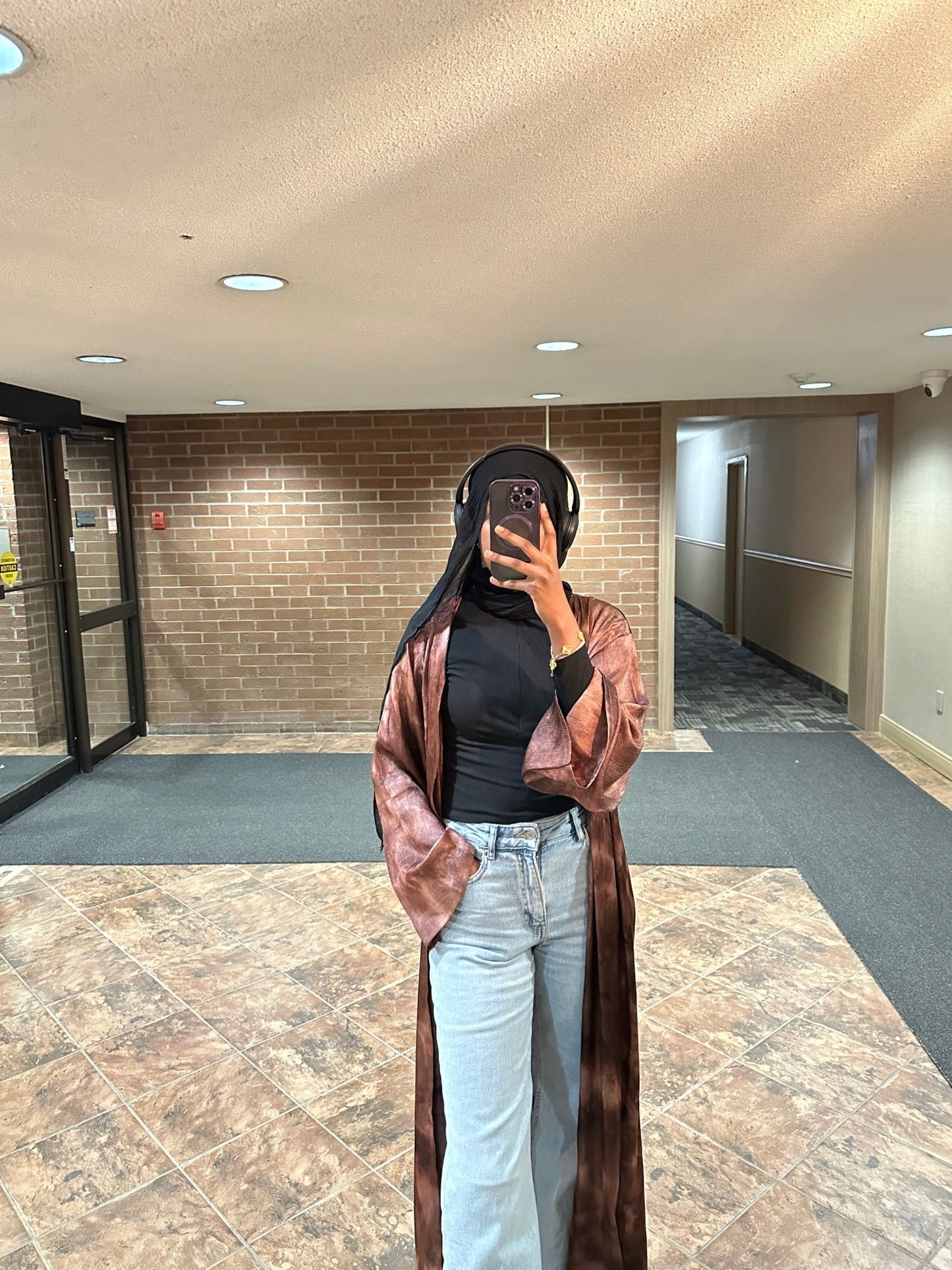 Lexy Abaya Set - Brown