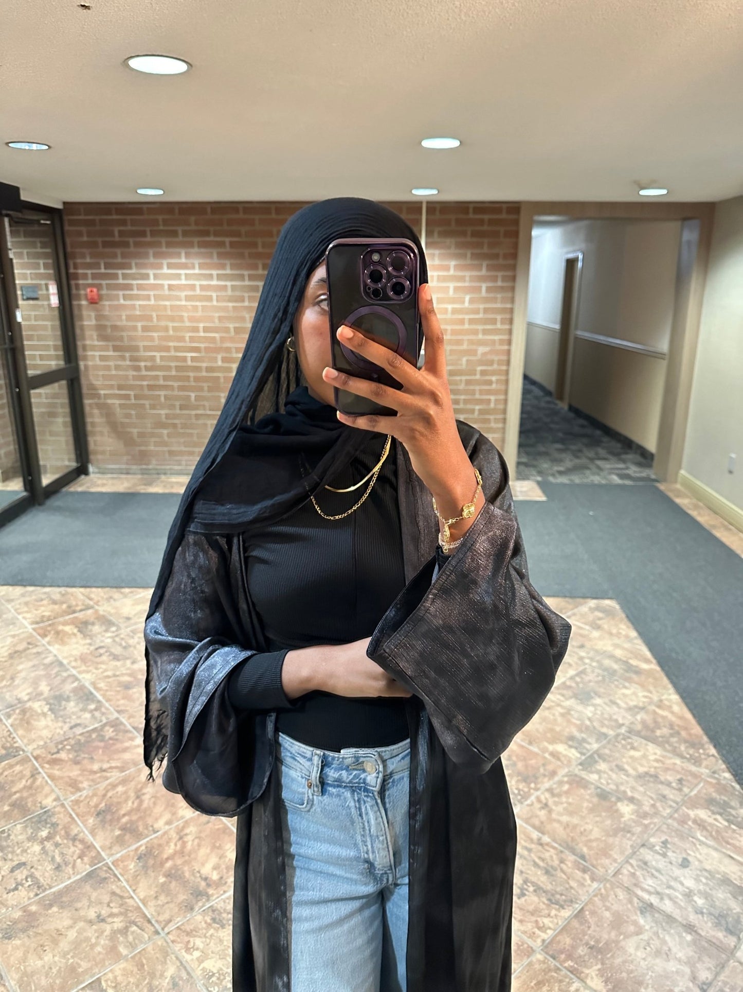 Lexy Abaya Set - Black