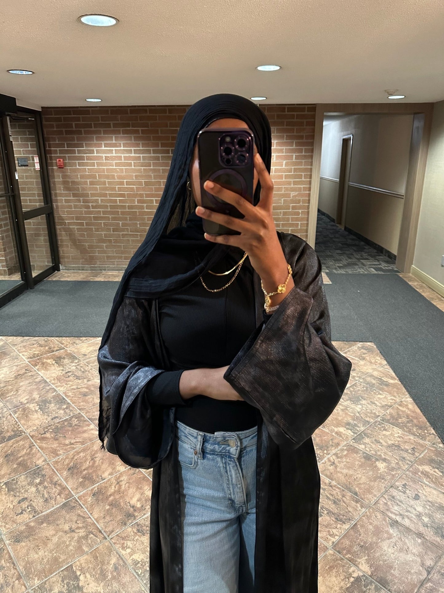 Lexy Abaya Set - Black