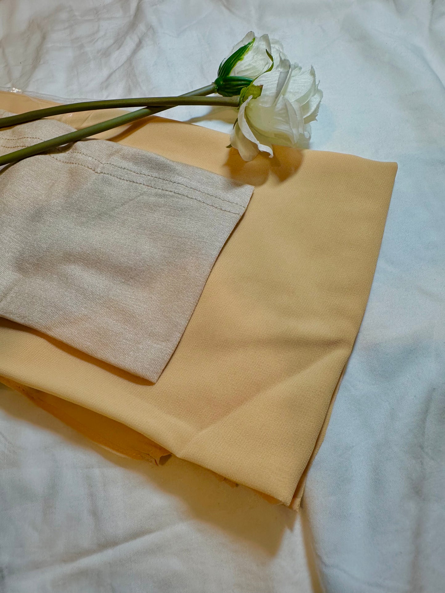 Butter Chiffon Hijab with Matching Undercaps (Set)