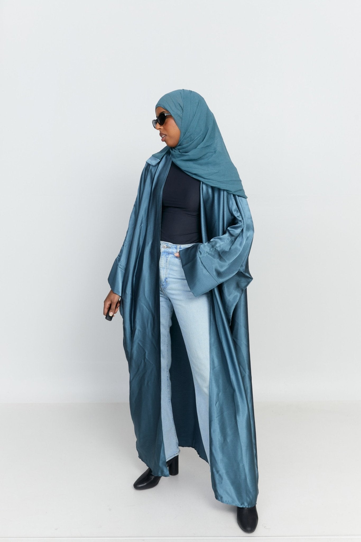Lumi Abaya Set- Turquoise/Teal