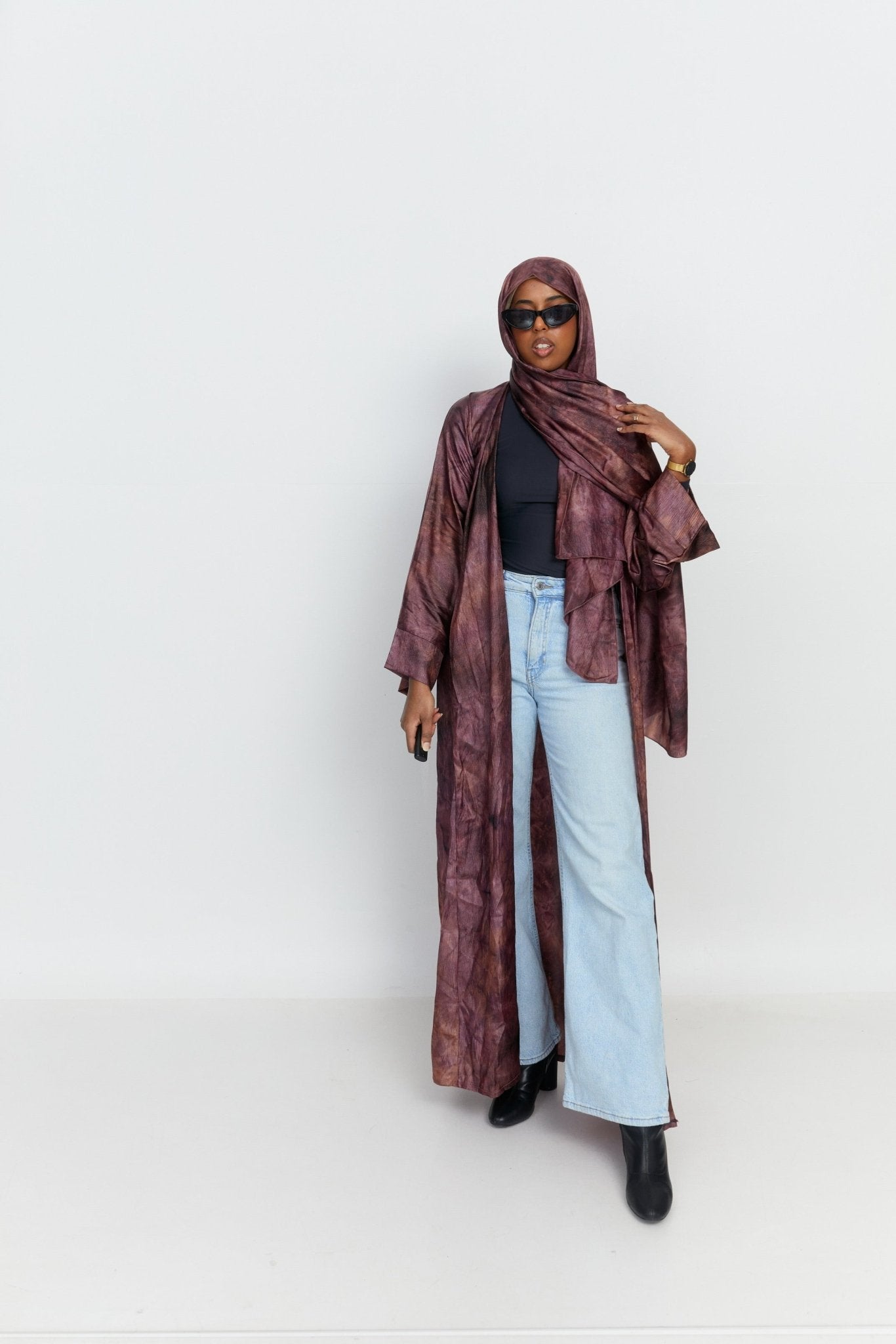 Lexy Abaya Set - Brown