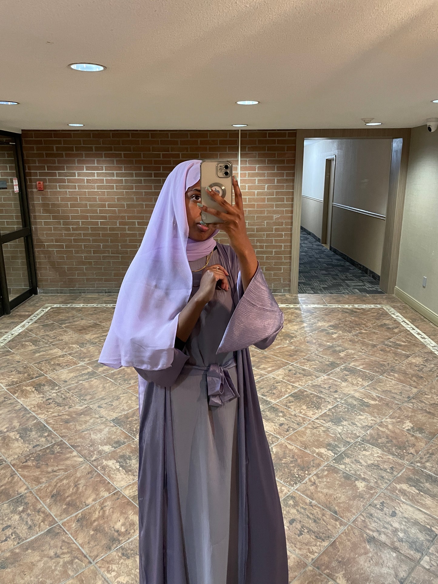 Tima Abaya Set - Lilac