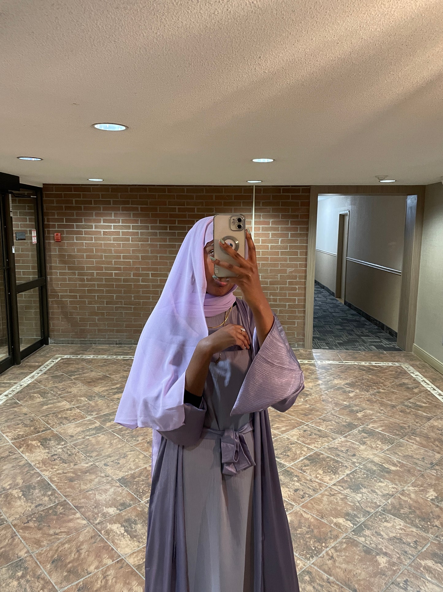 Tima Abaya Set - Lilac