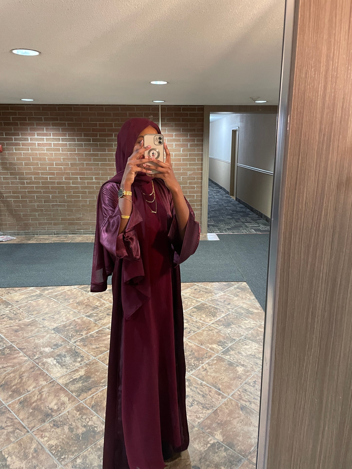 Tima Abaya Set - Plum