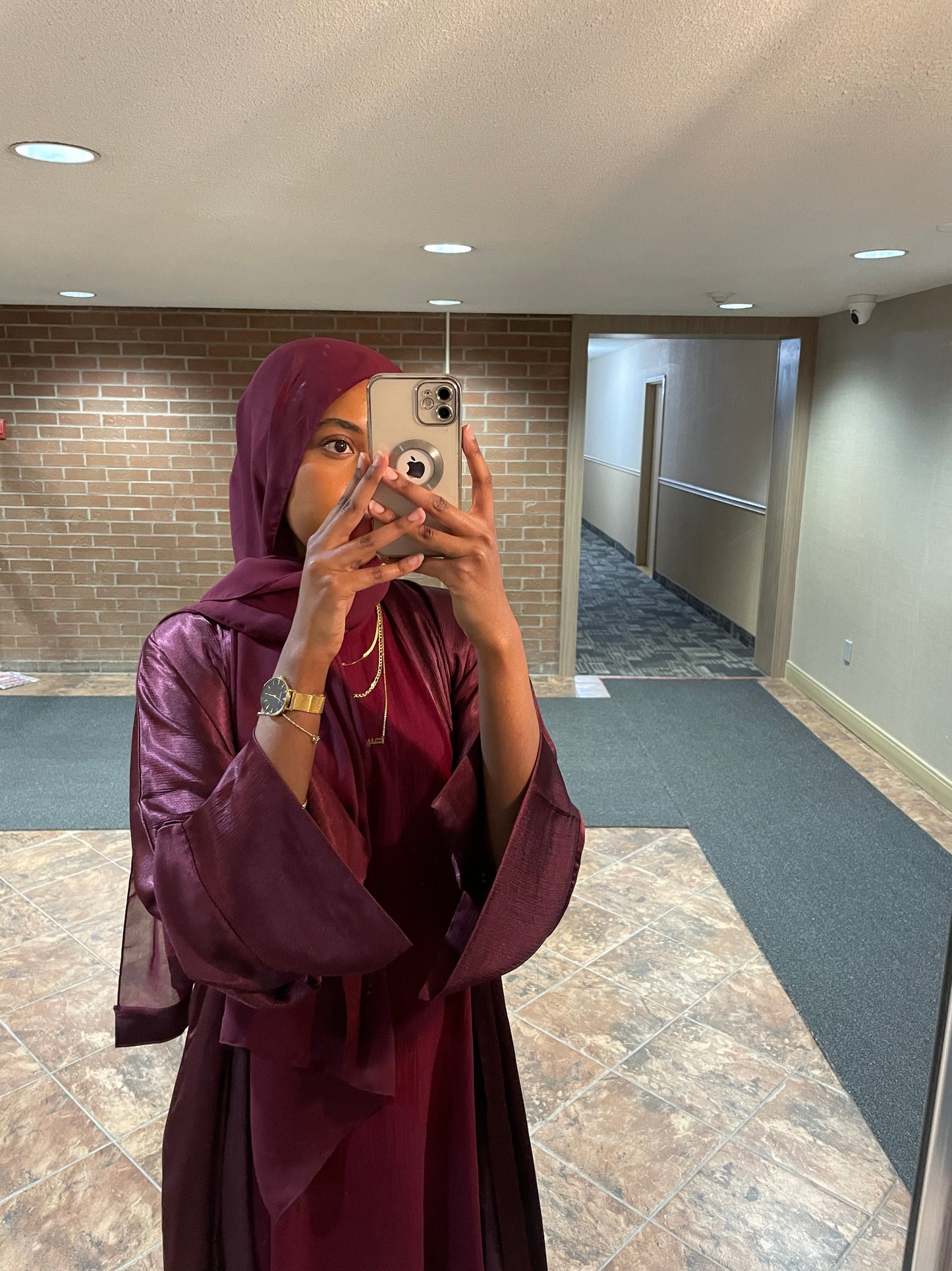 Tima Abaya Set - Plum