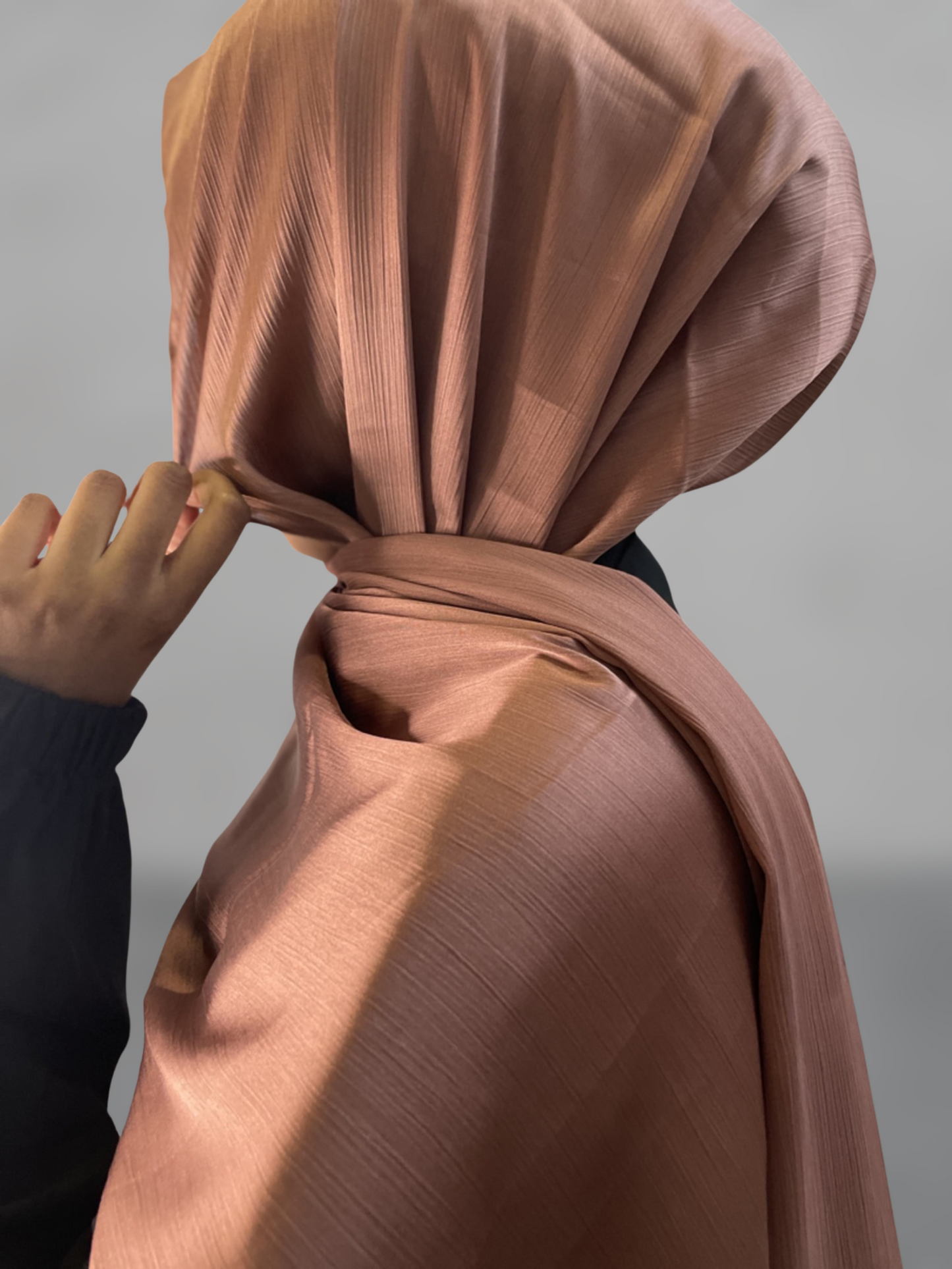 Textured Satin Hijabs with Matching undercaps