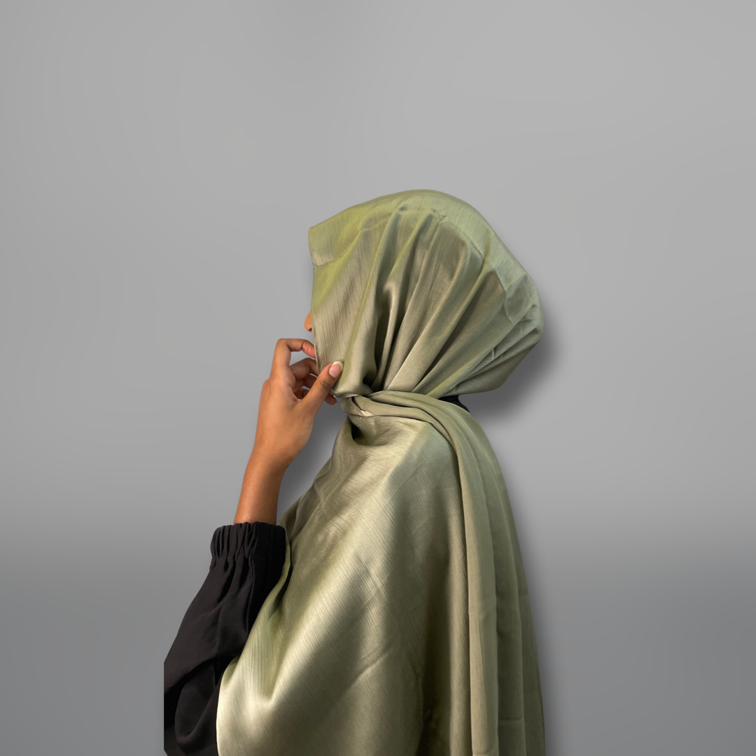 Textured Satin Hijabs with Matching undercaps